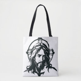 Bolso De Tela Jesus, church, religious, God, Bible 