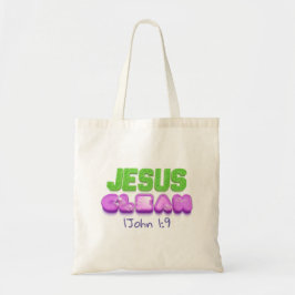 Bolso De Tela Jesus Clean perdona diseño cristiano lindo