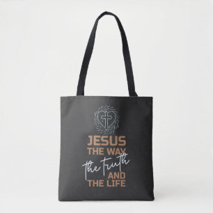 Bolso De Tela Jesús El Camino De La Verdad Y La Vida
