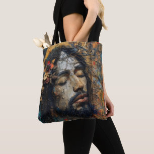 Bolso De Tela Jesús en la Flor de Corona Religión