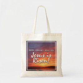 Bolso De Tela JESUS ES EL paisaje cristiano de Pascua RISEN