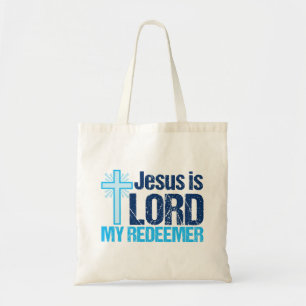 Bolso De Tela Jesús es el Señor Mi Redentor Cruz Cristiana Cut