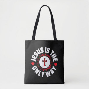 Bolso De Tela Jesús Es El Único Camino Cristianismo