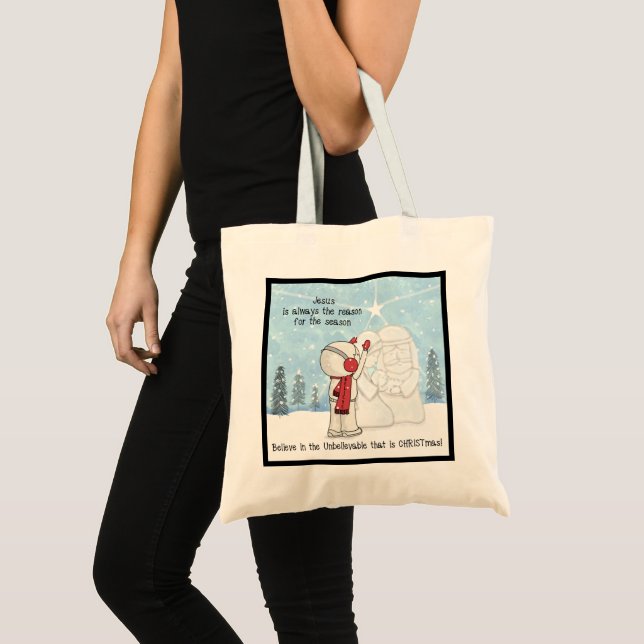 Bolso De Tela Jesús es la razón de la temporada (Anverso (producto))