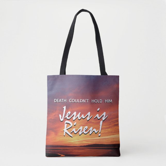 Bolso De Tela JESÚS ES LA RESPUESTA cristiana RISEN (Anverso)