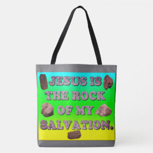 Bolso De Tela Jesús es la roca de mi salvación