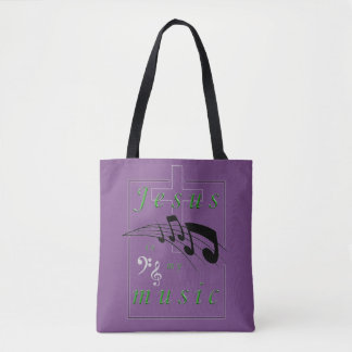 Bolso De Tela Jesús es mi música