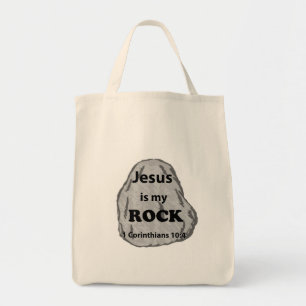 Bolso De Tela Jesús es mi piedra