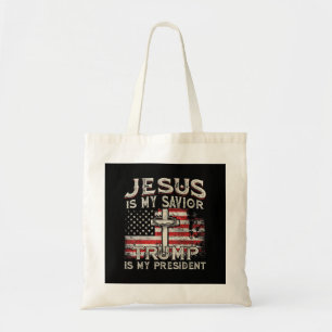 Bolso De Tela Jesús Es Mi Salvador Trump Es Mi Presidente Estado