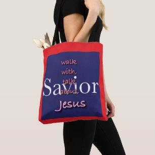 Bolso De Tela Jesús Es Salvador