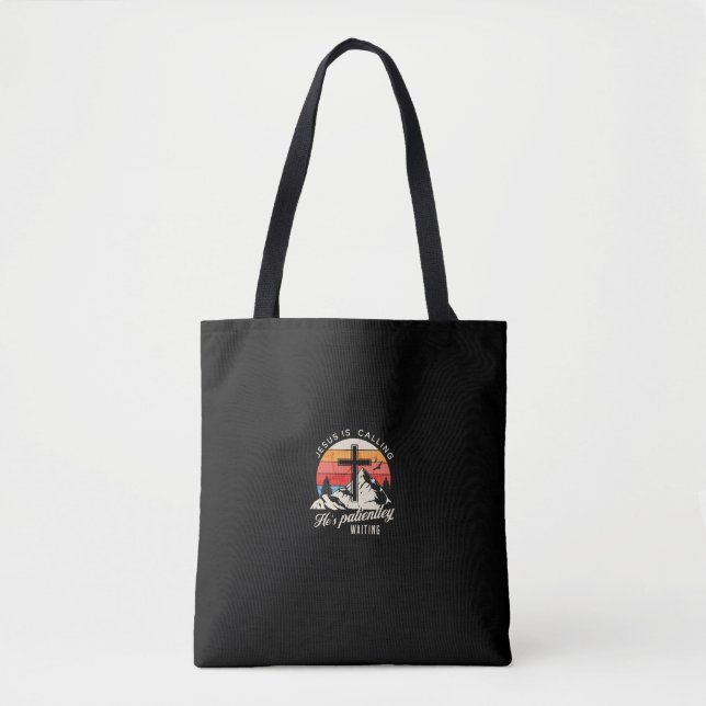 Bolso De Tela Jesús está llamando (Anverso)