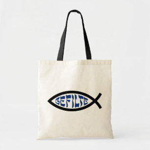Bolso De Tela Jesús Gefilte Fish - Humor judío de Pascua judía