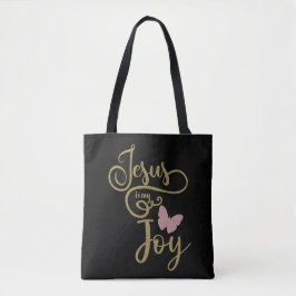 Bolso De Tela Jesús inspirador es mi cristiano feliz