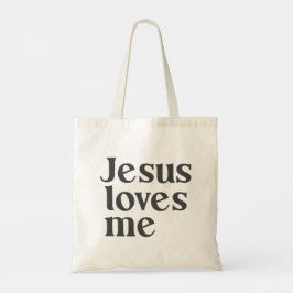 Bolso De Tela Jesus Loves Me tote