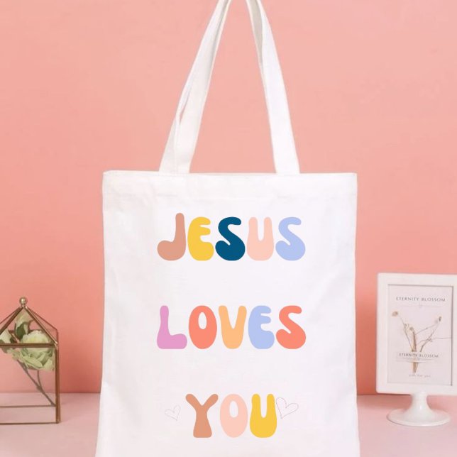 Bolso De Tela Jesus Loves You Cloth Bag (Subido por el creador)