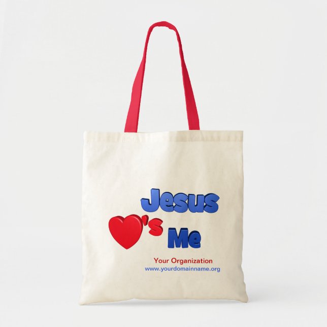 Bolso De Tela Jesús me ama (Frente)
