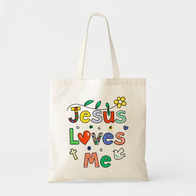 Bolso De Tela Jesús me ama (Frente)
