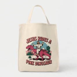Bolso De Tela Jesús Memes Graciosos, Jesús Monta Dinosaurios Ros
