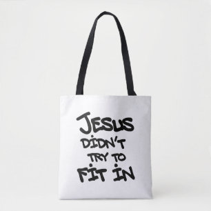 Bolso De Tela Jesús No Traté de Encajar Graffiti Grunge Divertid