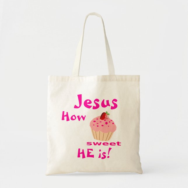Bolso De Tela Jesús Qué dulce es él B (Frente)