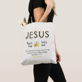 Bolso De Tela JESÚS Rey de los Reyes Cristianos