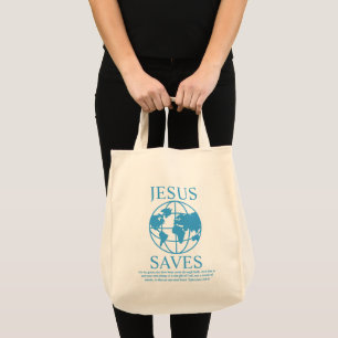 Bolso De Tela Jesús salva gráfico de los años 90