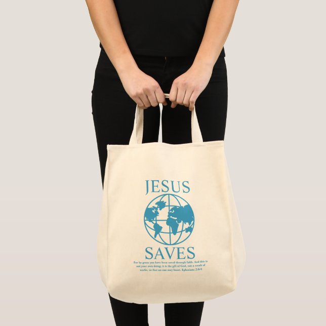 Bolso De Tela Jesús salva gráfico de los años 90 (Anverso (producto))