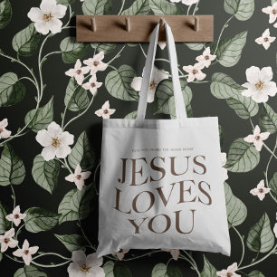 Bolso De Tela Jesús te ama   Prendas de vestir estéticas cristia