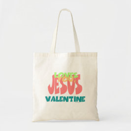 BOLSO DE TELA JESÚS TE AMA, VALENTINE