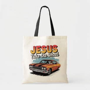 Bolso De Tela Jesús toma la rueda del vehículo