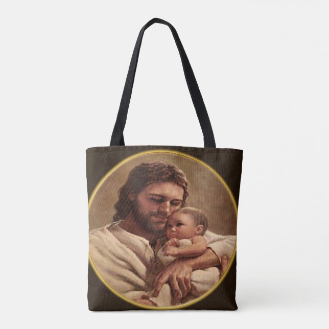 Bolso De Tela Jesús y niño (Reverso)