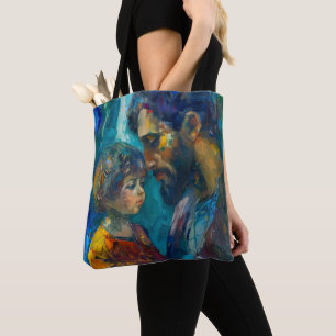 Bolso De Tela Jesús y niño