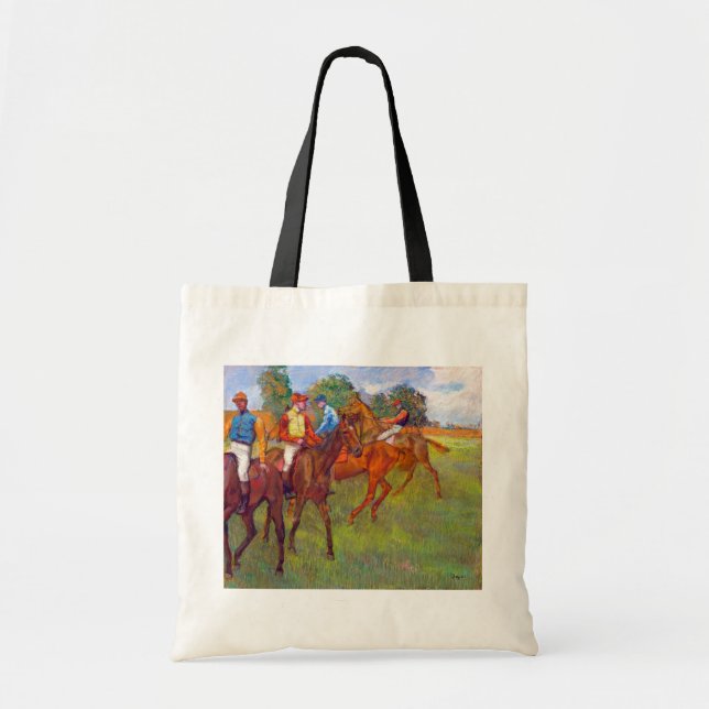 Bolso De Tela Jinetes y caballos de raza, Edgar Degas (Frente)