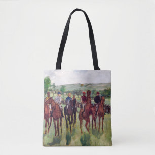 Bolso De Tela Jinetes y caballos de raza, Edgar Degas