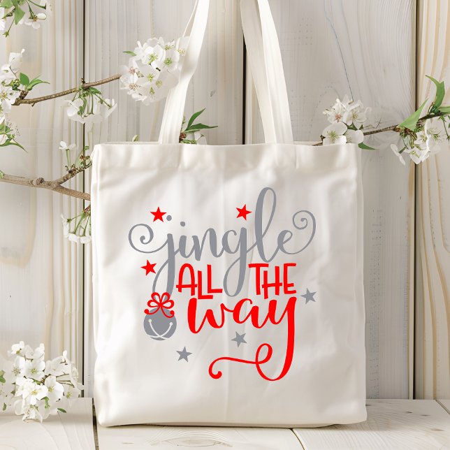 Bolso De Tela Jingle All Way Navidades Bells (Subido por el creador)