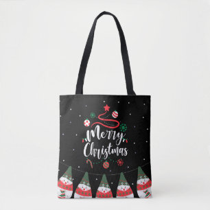Bolso De Tela Jingle Bells Joyful Greetings Collection