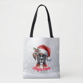 Bolso De Tela Jingle Paws y Boxer Dog Joy