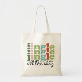 Bolso De Tela Jingle todo el camino Retro Groovy Navidades vacac