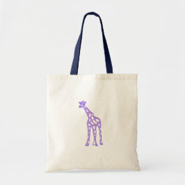 BOLSO DE TELA JIRAFA PÚRPURA
