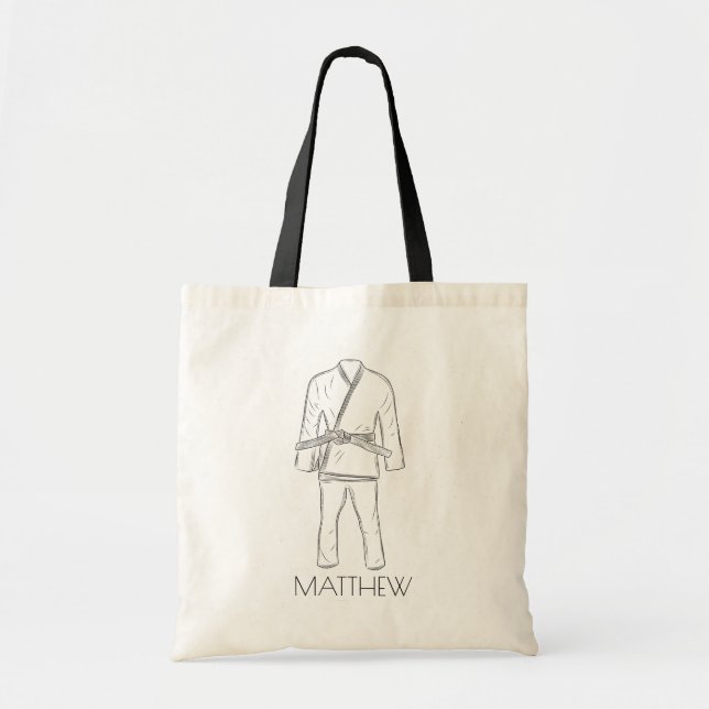Bolso De Tela Jiu Jitsu brasileño BJJ Gi uniforme personalizado (Frente)