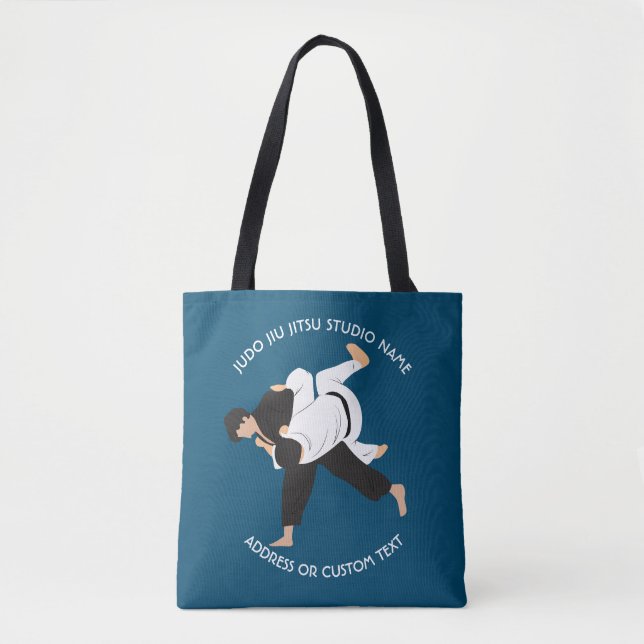 Bolso De Tela Jiu Jitsu Judo Martial Arts Studio (Anverso)