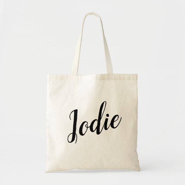 Bolso De Tela Jodie Personalizable Script Design Tote Bag (Frente)