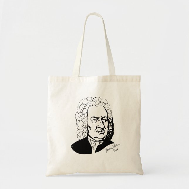 Bolso De Tela Johann Sebastian Bach (Frente)