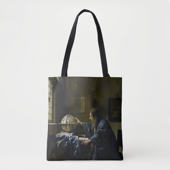 Bolso De Tela Johannes Vermeer - El astrónomo (Anverso)