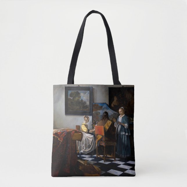 Bolso De Tela Johannes Vermeer - El concierto (Anverso)