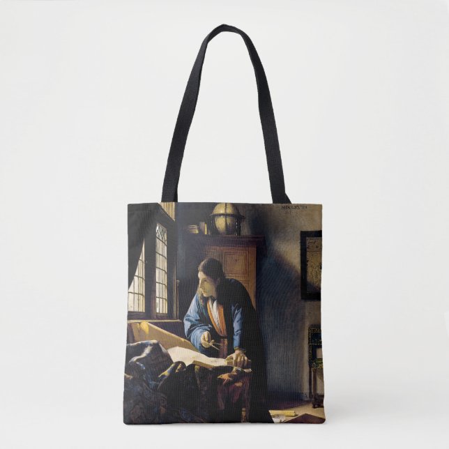 Bolso De Tela Johannes Vermeer - El geógrafo (Anverso)