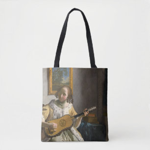 Bolso De Tela Johannes Vermeer, guitarrista
