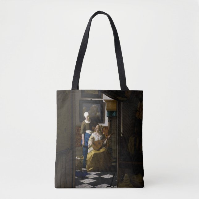 Bolso De Tela Johannes Vermeer - La carta de amor (Anverso)