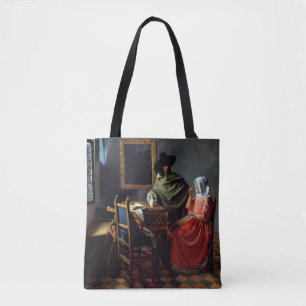 Bolso De Tela Johannes Vermeer - La copa de vino