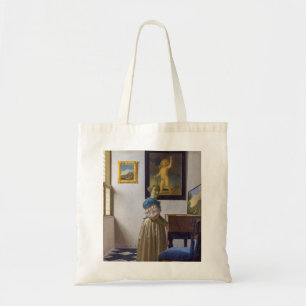 Bolso De Tela Johannes Vermeer - Lady de pie en un vírgen